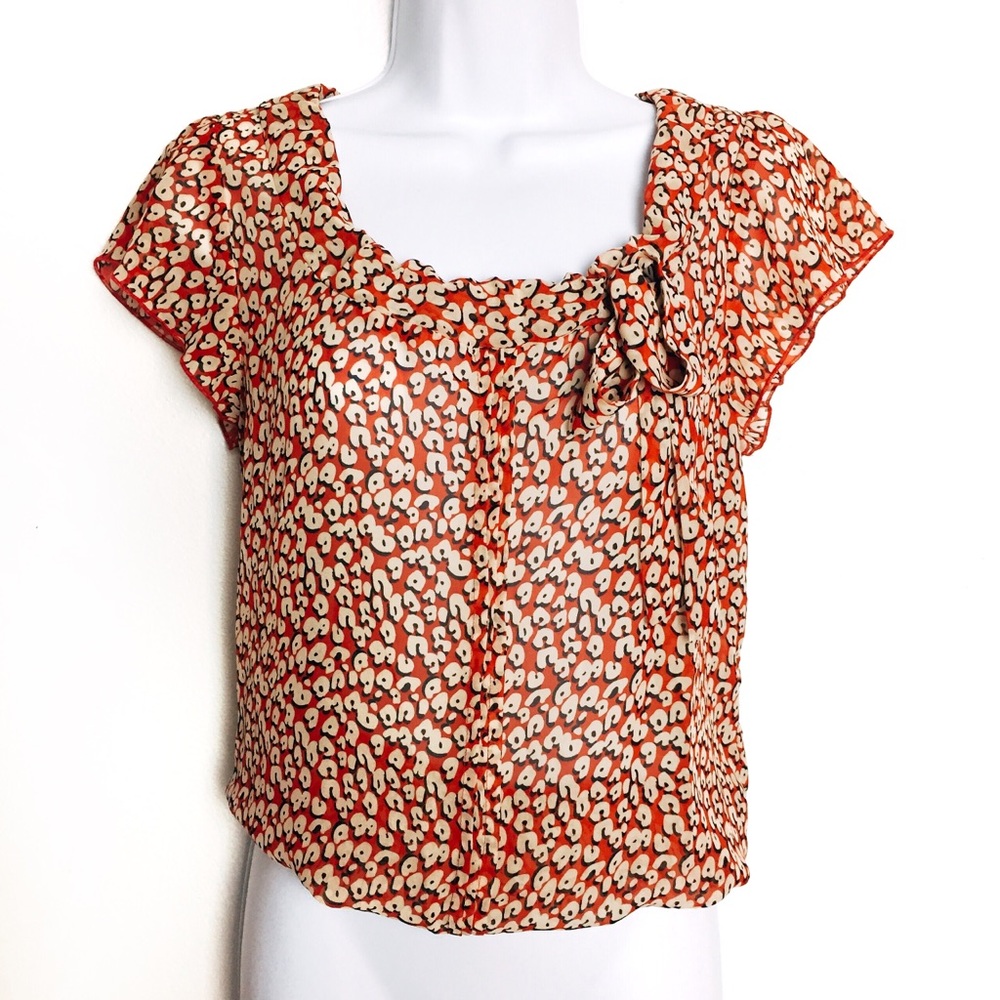 Dainty Chiffon Bow-Tie Blouse